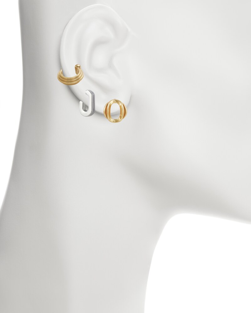 Vince Camuto Two-Tone Earring Trio Gold Metallic ID-WUAP3545