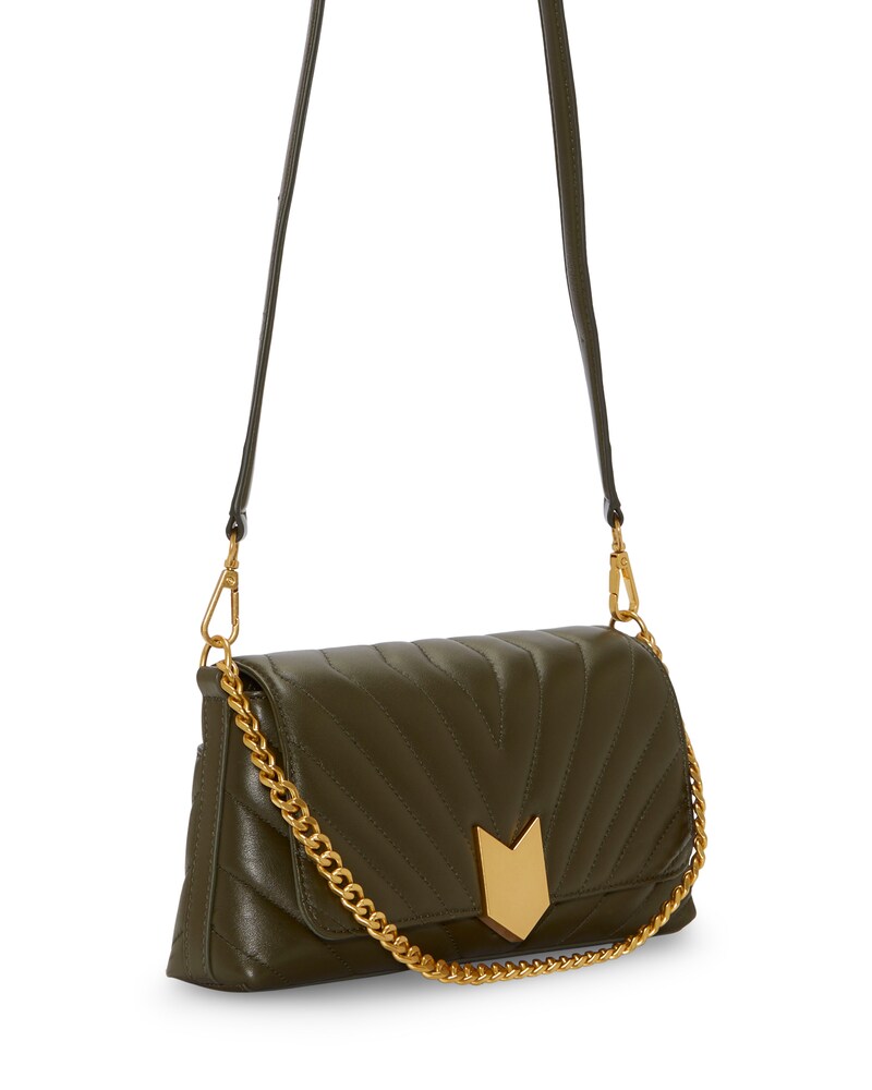 Vince Camuto Theon Flap Crossbody Bag Forrest ID-XSFO8257