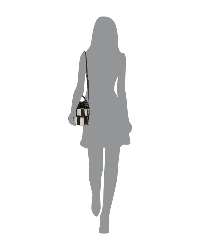 Vince Camuto Keanu Crossbody Bag Black/Warm Vanilla ID-XTXJ5111