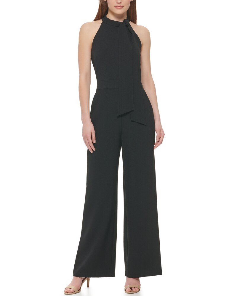 Vince Camuto Bow-Neck Jumpsuit Black ID-XWOO1947