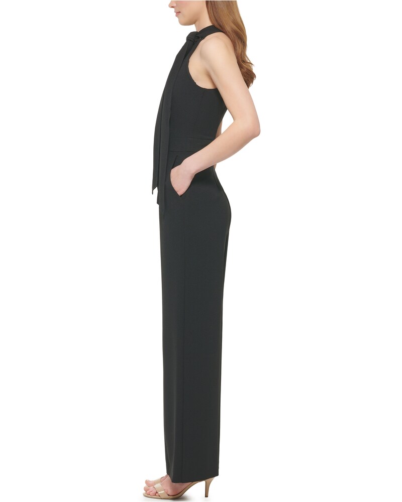 Vince Camuto Bow-Neck Jumpsuit Black ID-XWOO1947