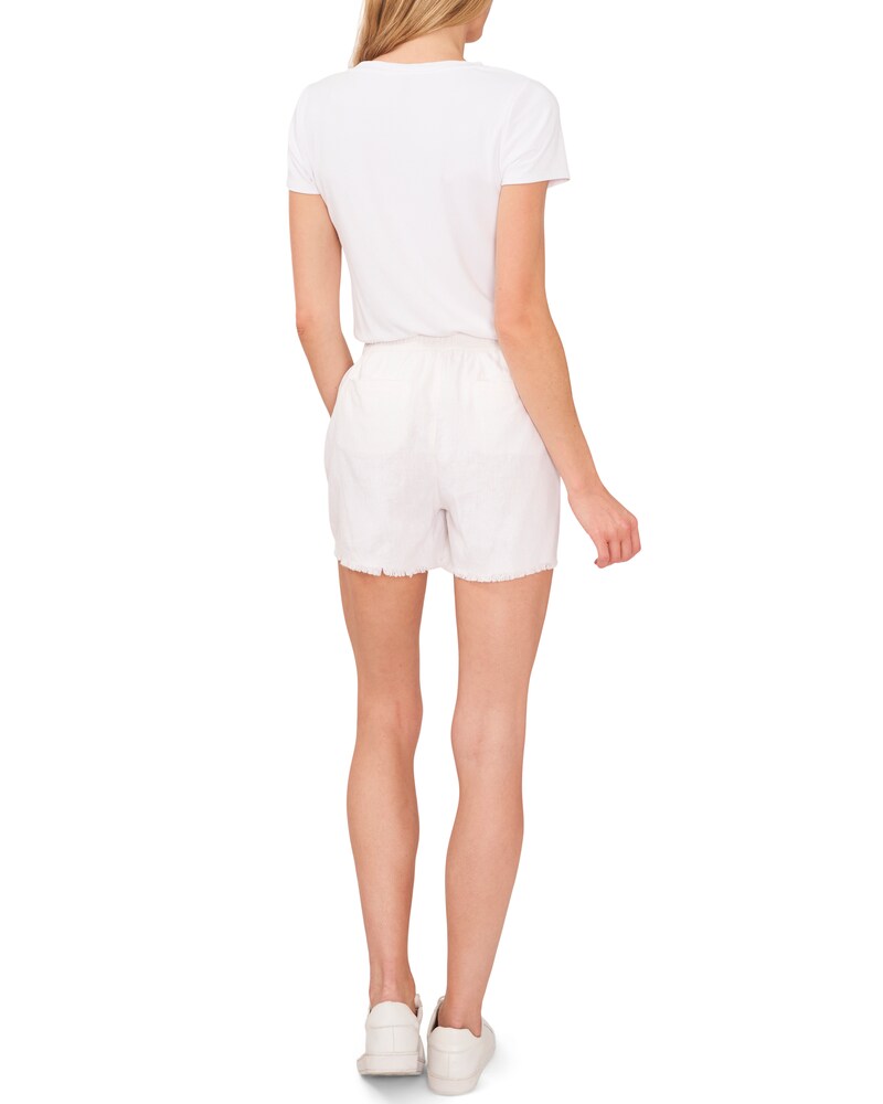 Vince Camuto Frayed-Hem Shorts Ultra White ID-YDCT2413