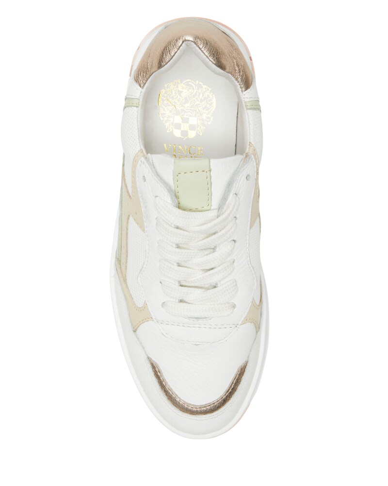 Vince Camuto Bucken Sneaker White/Rose Gold/Glaciar ID-YNCX6709