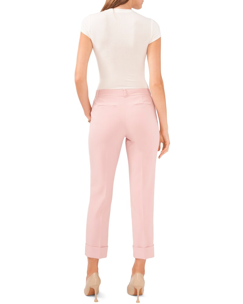Vince Camuto Cuffed Flat-Front Pants Dusty Blush ID-YNSJ0492