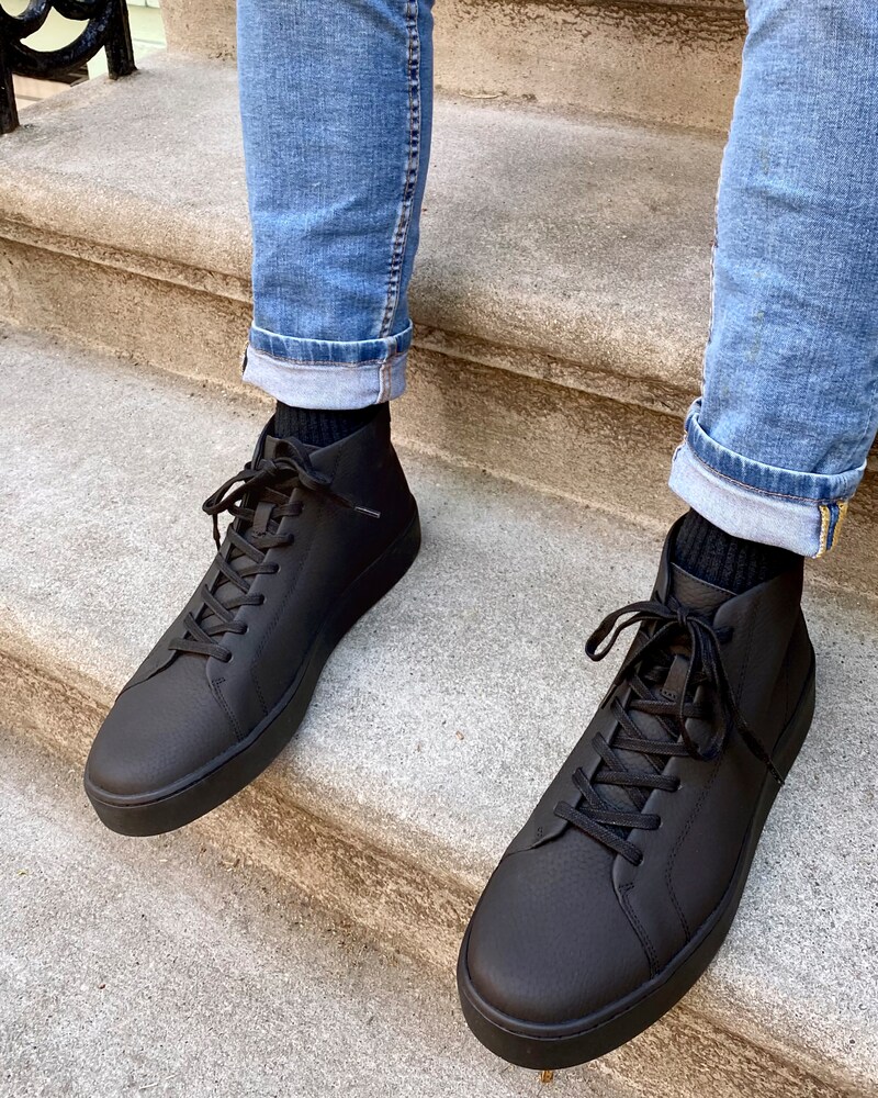 Vince Camuto Men's Hattin High-Top Sneaker Black ID-YZDG2415