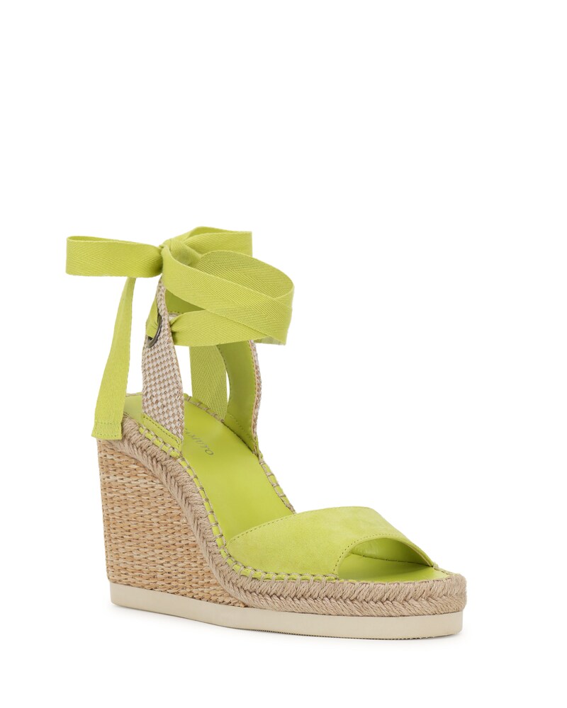 Vince Camuto Bendsen Wedge Sandal Acid Lime/Multi Nat ID-ZACM1460
