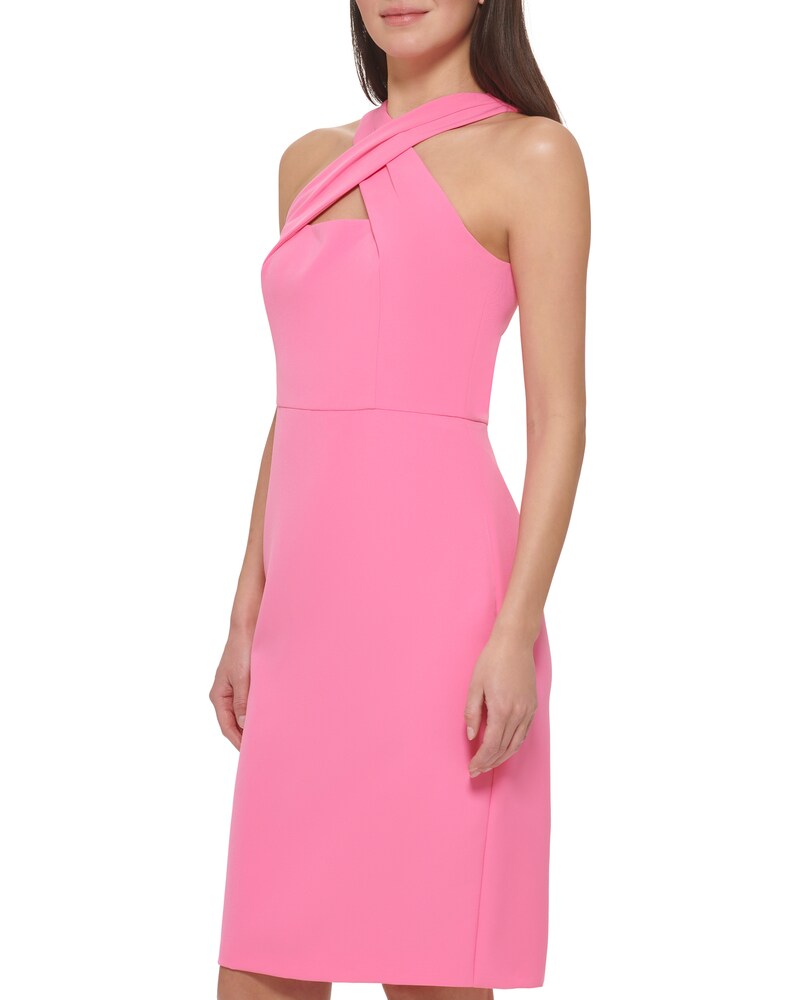 Vince Camuto Sleeveless Crisscross Detail Dress Medium Pink ID-ZCMV5615