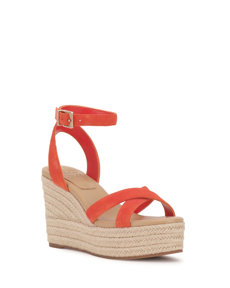 Vince Camuto Fettana Wedge Sandal Sunset Orange ID-ZJXK7393