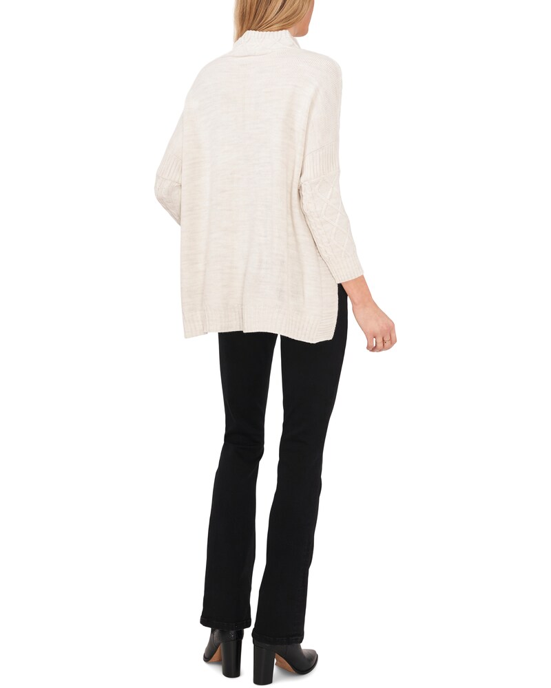Vince Camuto Lattice-Knit Tunic Antique White ID-ZMMR4889