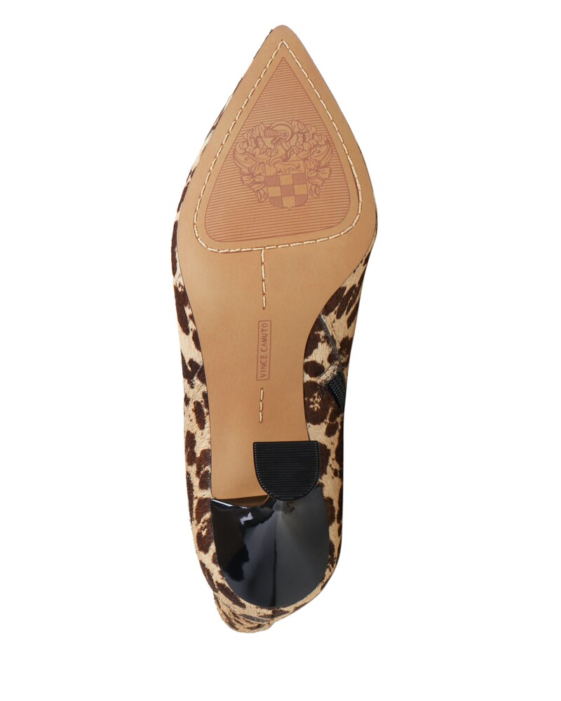 Vince Camuto Kichela Bootie Camel Black Leopard Print ID-ZRGH1751
