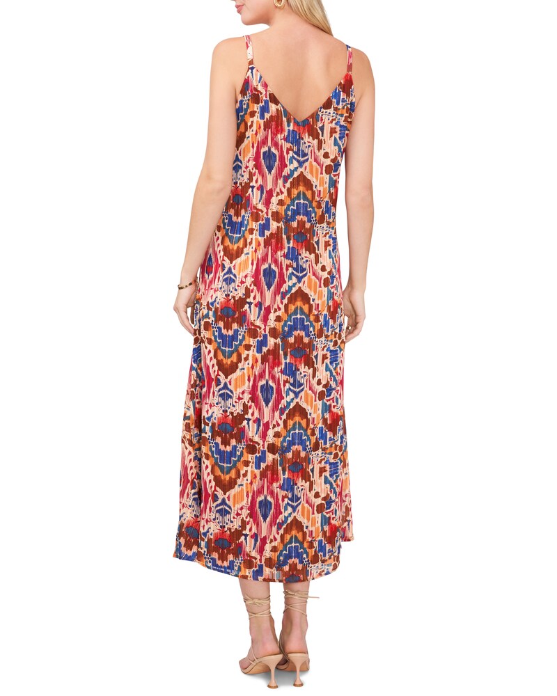 Vince Camuto Printed Tank Maxi Dress Chili Oil ID-ZXMO1677